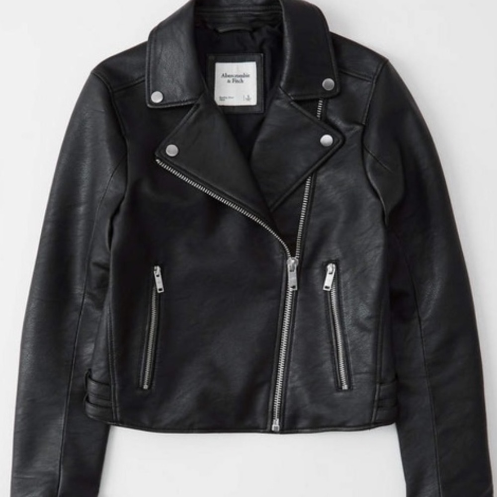 Abercrombie & Fitch Black Moto Jacket XS